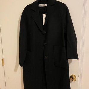 Zara Women's Black Trench Coat (S)